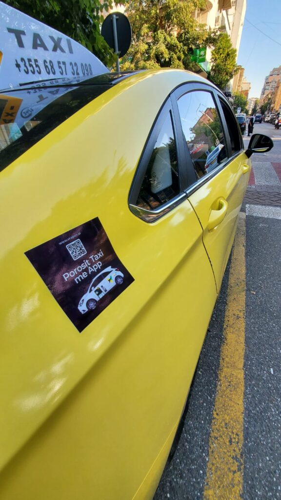 VrapOn Taxi Albania App - Taxi Sticker